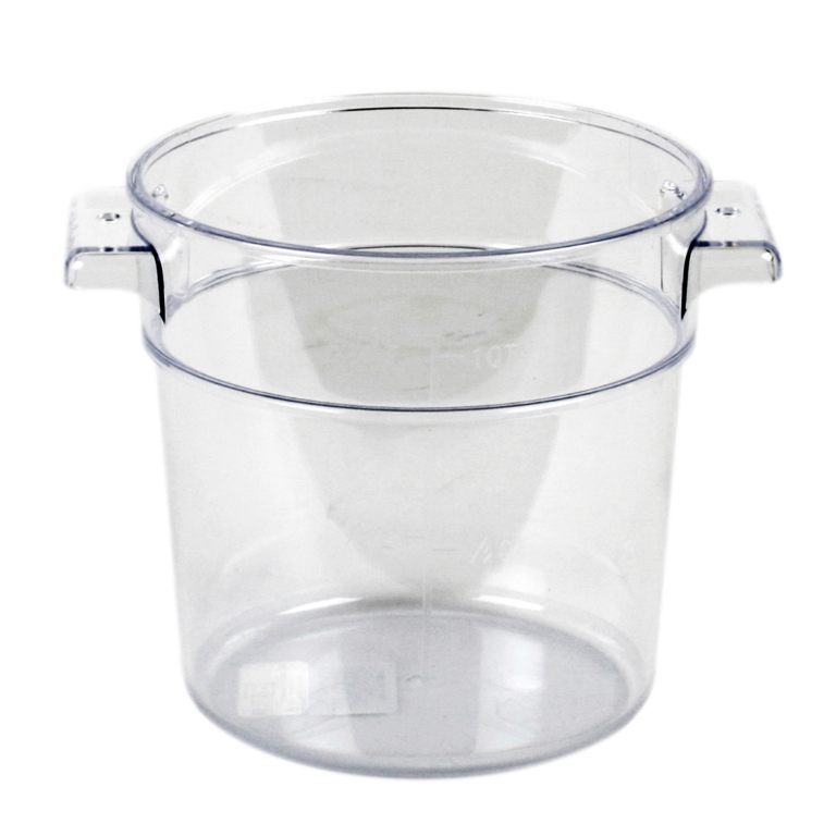 18qt Round Container Clear
