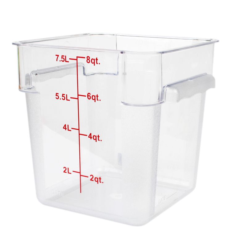 18qt Square Food Storage Container Clear