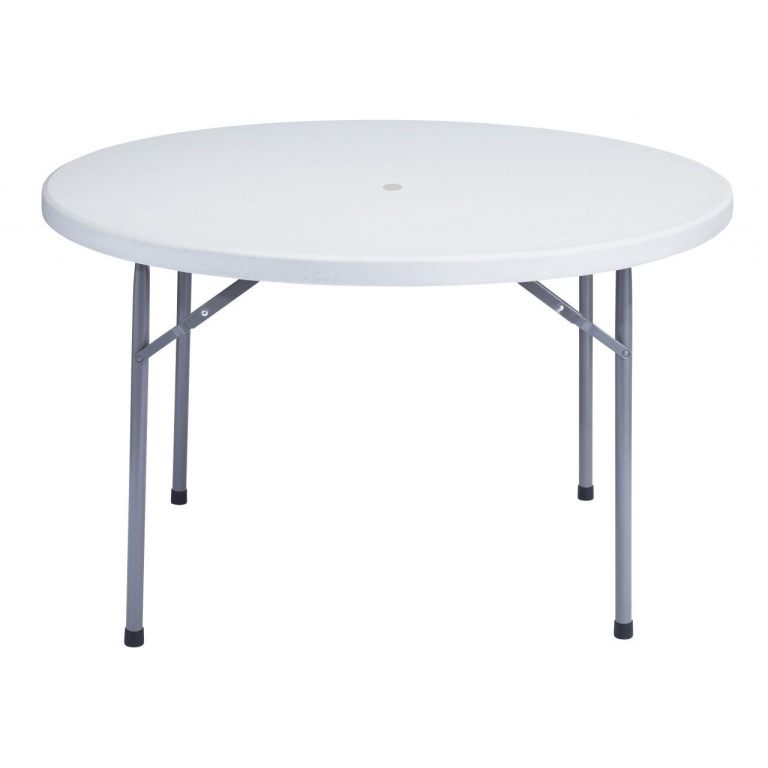 Resin Folded Top Round Table 6 ft (8 Seater)