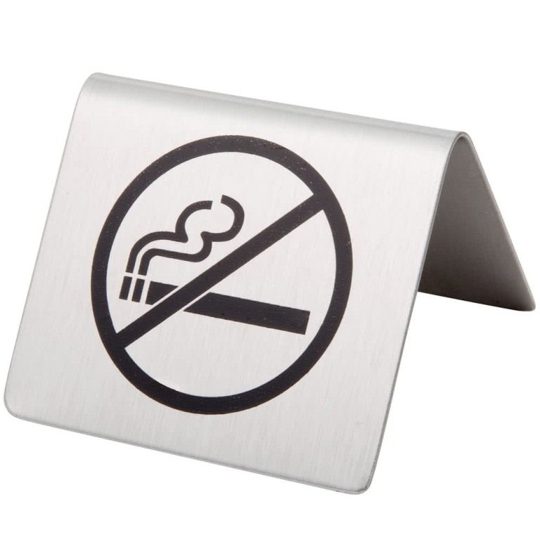 No Smoking Table Tent