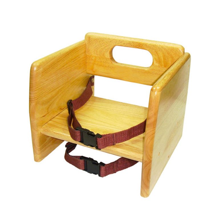 Thunder Group WDTHBS018 Natural Wood Stacking Booster Seat