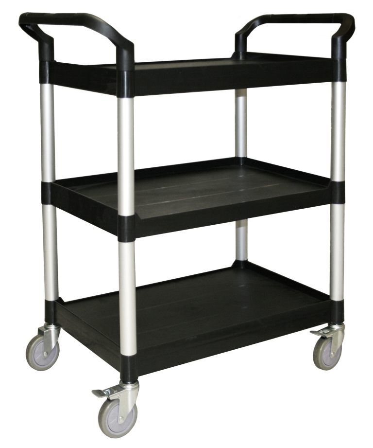 3-Tier Bus Cart Black