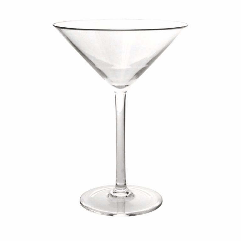 8oz Martini Glass Poly Clear