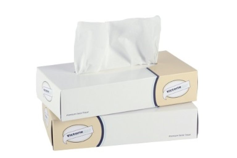 White Facial Tissue