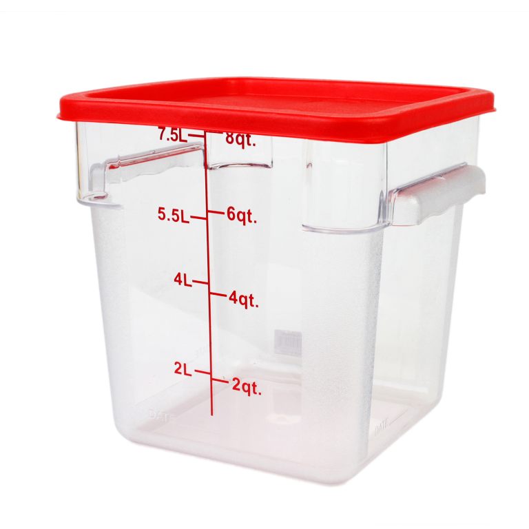 12qt Square Food Storage Container Clear