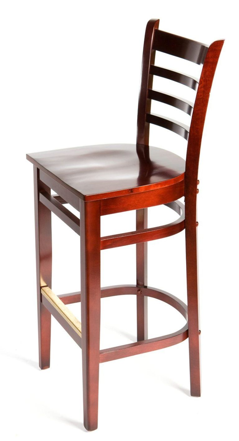 Oak St. Wood Ladderback Dining Chair Mahogany Stain