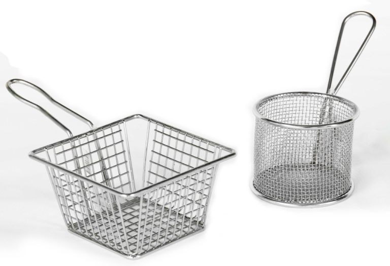 Mini Fry Basket 3-3/4 Round & Rect